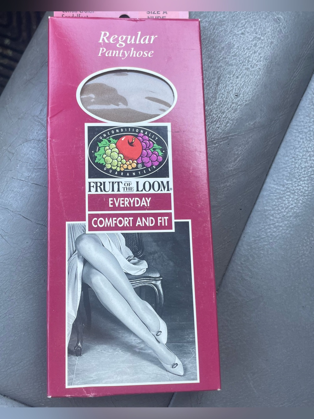 Fruit of loom regular pantyhose sandal foot nude size a petite medium